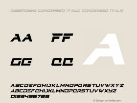 Cyberdyne Condensed Italic