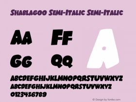 Shablagoo Semi-Italic