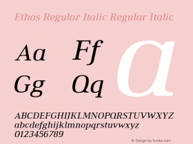 Ethos Regular Italic