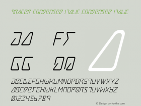 Tracer Condensed Italic