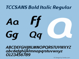 TCCSANS Bold Italic