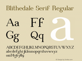 Blithedale Serif