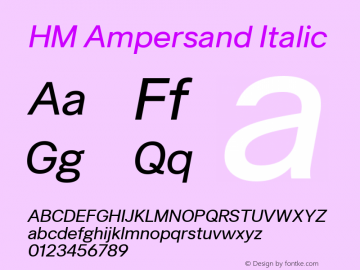 HM Ampersand