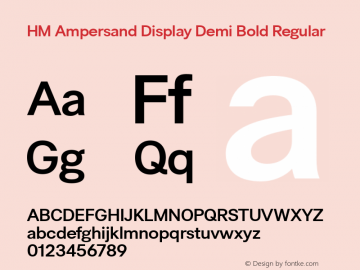 HM Ampersand Display Demi Bold