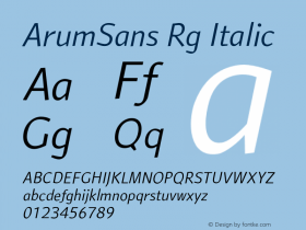 ArumSans Rg