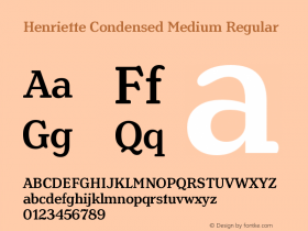 Henriette Condensed Medium