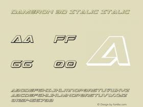 Dameron 3D Italic