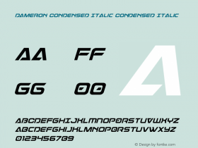 Dameron Condensed Italic