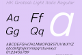 HK Grotesk Light Italic