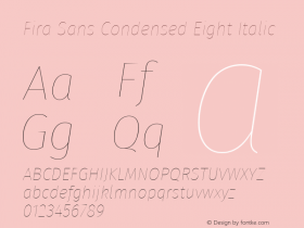 Fira Sans Condensed Eight
