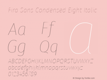Fira Sans Condensed Eight