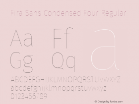 Fira Sans Condensed Four