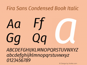 Fira Sans Condensed Book