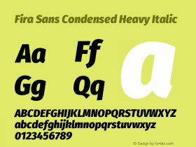 Fira Sans Condensed Heavy