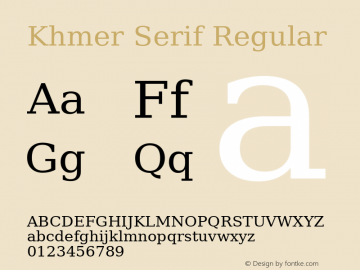 Khmer Serif