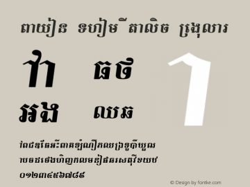 Bayon Thom Italic