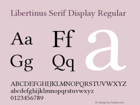 Libertinus Serif Display