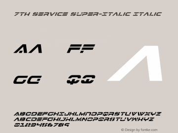 7th Service Super-Italic