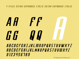 Y-Files Extra-Expanded Italic