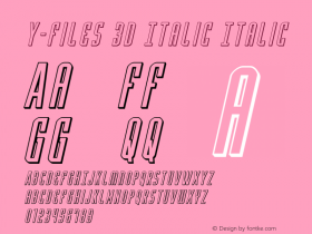 Y-Files 3D Italic