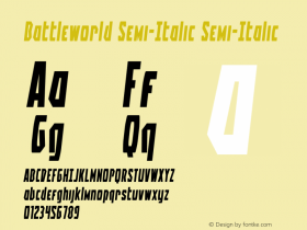 Battleworld Semi-Italic