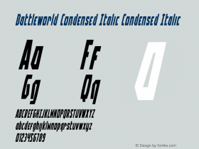 Battleworld Condensed Italic