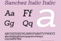 Sanchez Italic