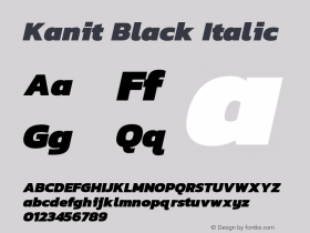 Kanit Black