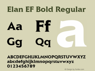 Elan EF Bold