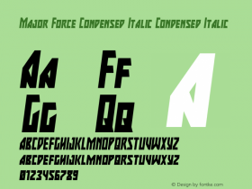 Major Force Condensed Italic