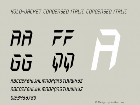 Holo-Jacket Condensed Italic
