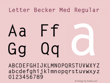 Letter Becker Med
