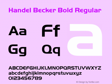 Handel Becker Bold