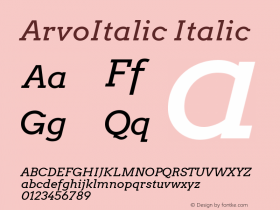 ArvoItalic