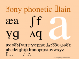 Sony phonetic