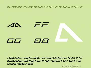 Banshee Pilot Black Italic