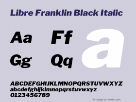 Libre Franklin Black