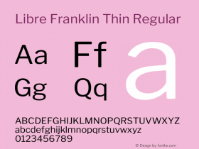 Libre Franklin Thin