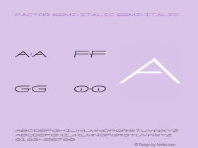 Factor Semi-Italic