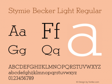 Stymie Becker Light