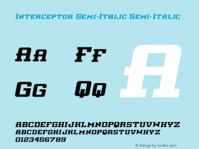 Interceptor Semi-Italic