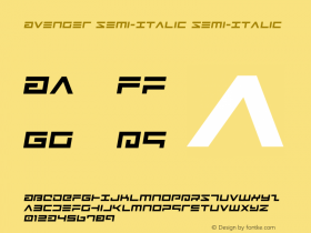 Avenger Semi-Italic