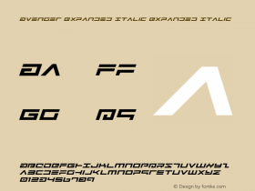 Avenger Expanded Italic