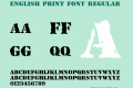 English Print Font