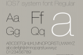 IOS7 system font