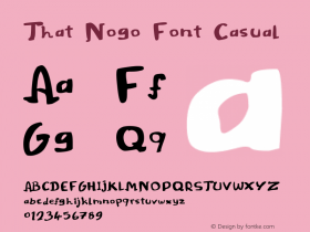 That Nogo Font