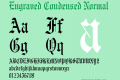 Engraved Condensed