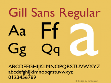 Gill Sans