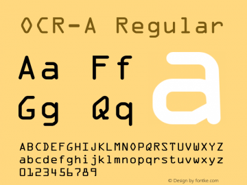 OCR-A