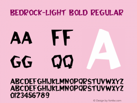Bedrock-Light Bold